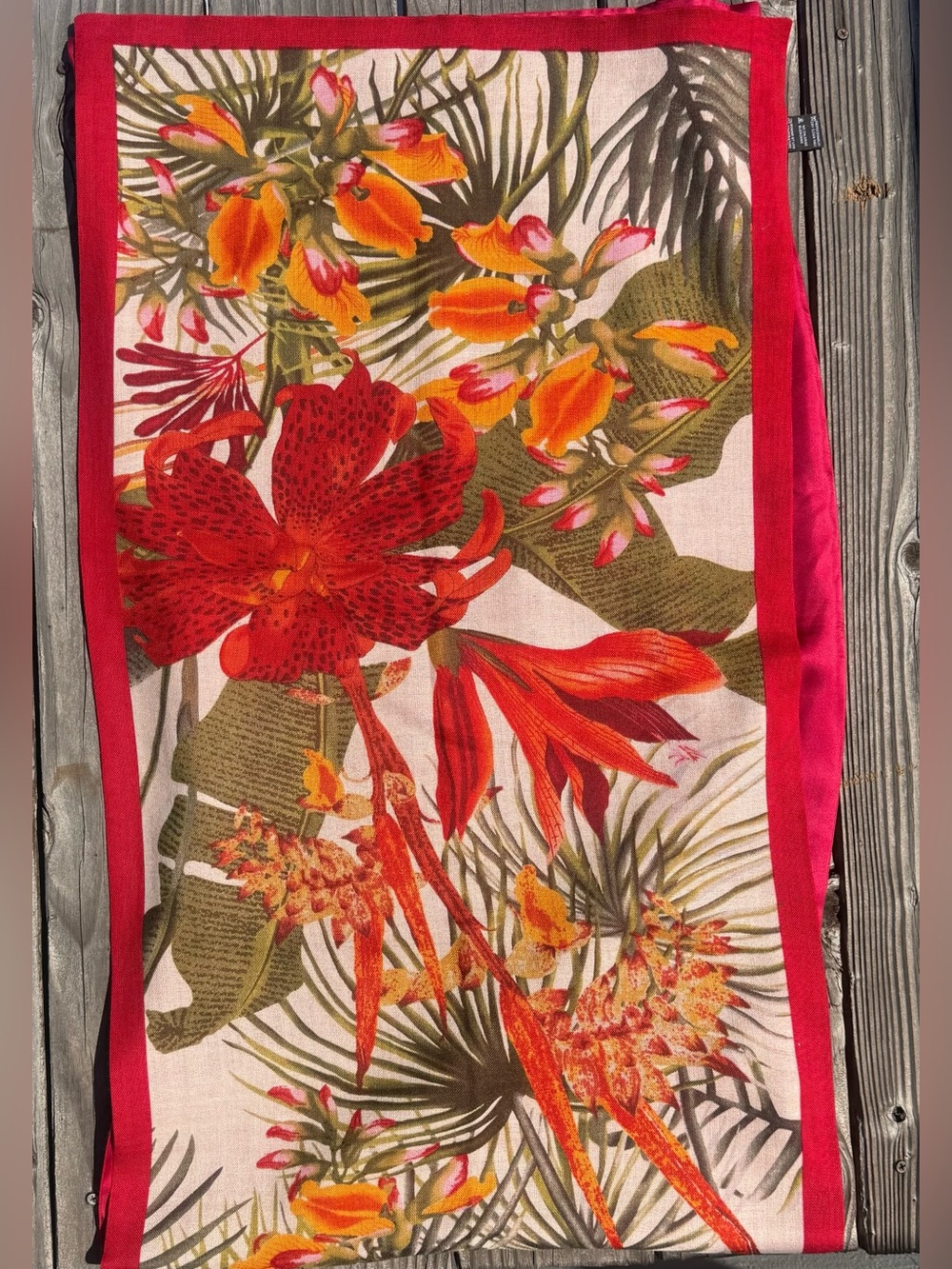 Kenzo wool and silk scarf
